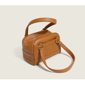 Buy cheap 28cm 16cm PU Shoulder Bag Embroidery Thread Checkered Shoulder Bag from wholesalers