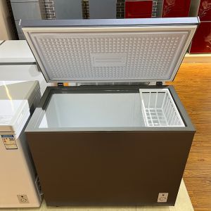 White Aluminum Inside Manual Defrost Deep Chest Freezer Energy Saving