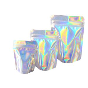 Buy cheap Holographic Iridescent Aluminum Foil Packaging Bags for Eyeshadow Cosmetic from wholesalers