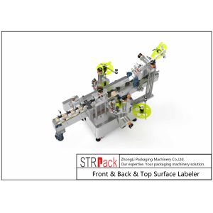 Buy cheap Front Back Top Surface Bottle Labeling Machine Servo system Driving from wholesalers