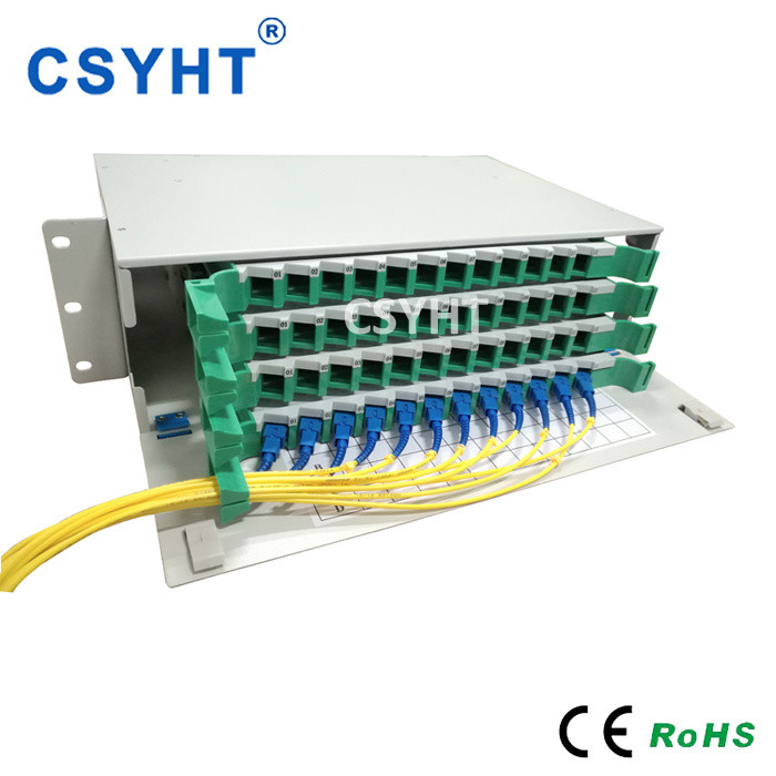 Buy cheap 48 Fiber 6core Fiber Optic Patch Panel For FTTH GPON CATV from wholesalers
