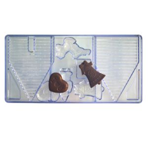 Buy cheap ODM Heart Shape Custom Chocolate Molds Silicone Food Grade Sustainable from wholesalers
