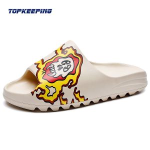 China Custom Printed Summer Beach EVA Yezzy Slides For Men on sale
