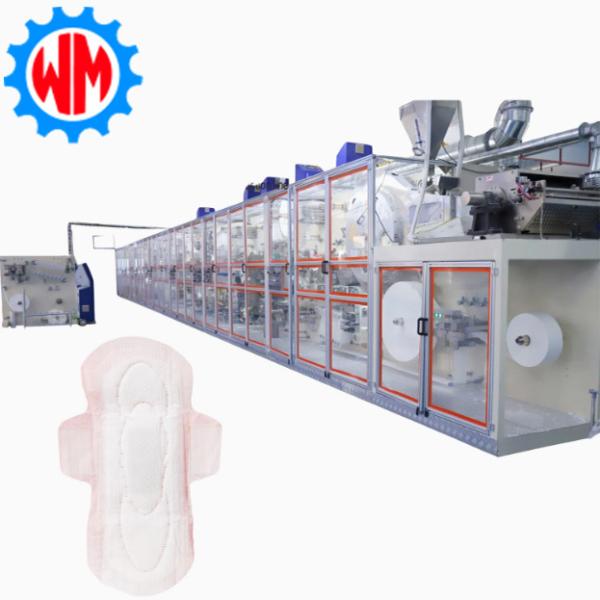 Quality Hot Sell New Design Sanitary Pad Production Line with Packaging Machine Easy Operation for sale