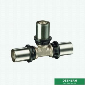 Buy cheap Equal Threaded Tee Compression Double Straight Brass Press Union Fittings For Pex Aluminum Pex Pipe from wholesalers