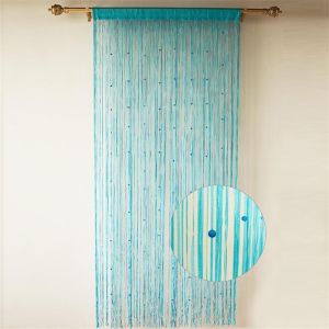 Buy cheap Sparkle attractive wholesale elegant pearl flat string curtain for home product