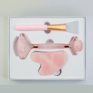 2021 Custom Face Body Jade Roller And Gua Sha Set