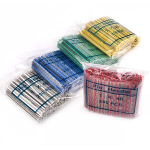 China Colored 40 Pins 2.54mm Single Row Straight Pin Header Male Connector Strip for Arduino on sale