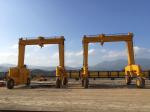 Buy cheap 2 Units Mobile Gantry Crane On Tyres To Handle Transport Precast Concrete Pillars from wholesalers