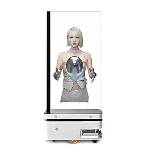 Buy cheap 4K Ultra HD Transparent OLED Robot Navigator with Digital Display 1920*1080 High Transparency Screen Interactive from wholesalers