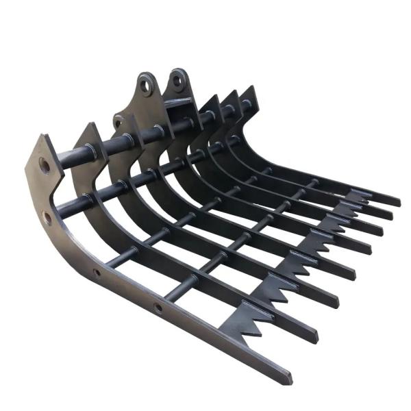 Quality Tilting Dozer Root Rake Attachment For Clearing Debris Rocks for sale