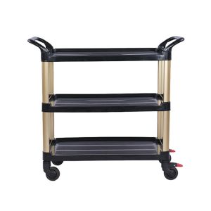 Buy cheap Three Tier Dinning Folding Flatbed Trolley Silent Robust 120KG Load from wholesalers