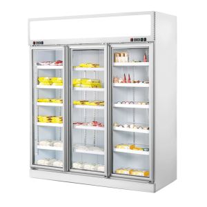 Buy cheap Vertical Commercial Freezer With Frameless Triple Glazed Glass Door from wholesalers
