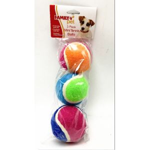 Buy cheap Dog Toy Mini Tennis balls pack Small Dogs by Family Pet 3 piece set New from wholesalers