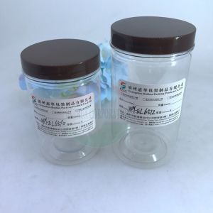 Buy cheap FDA Nuts 300ml Clear Plastic Cylinder With Screw Lid from wholesalers