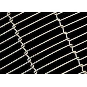 3mm Wire Mesh Conveyor Belt Stainless Steel Flat Flex For Chocolate