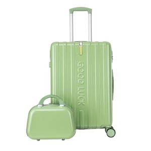 Buy cheap Mute Password Suitcase Green Large-capacity Luggage Set for Women Students Soft Handle Durable Thick Material Universal Spinner Wheels from wholesalers