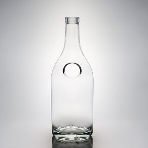 Buy cheap Decal Unique Striped Glass Bottle for Vodka Gin Whiskey Rum Wine Cork 500ml 700ml 750ml from wholesalers