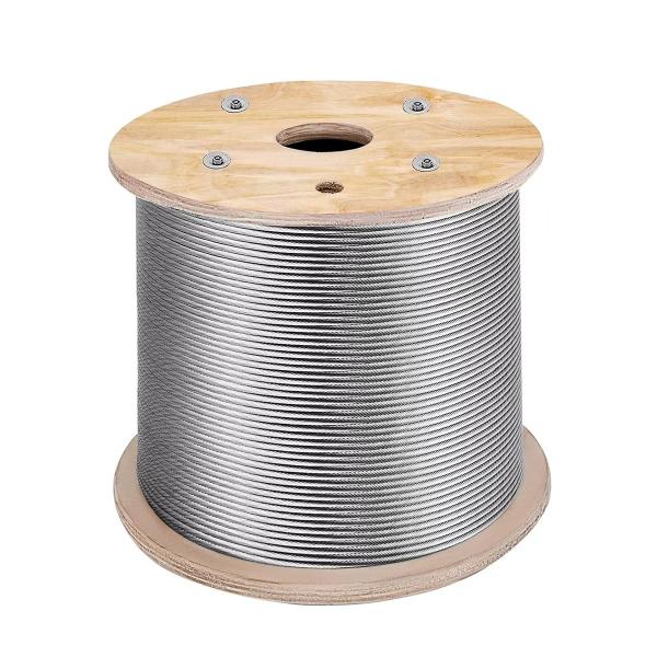7*7 Construction PVC Coated Steel Wire Rope for Heavy-Duty Applications Diameter