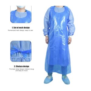 Buy cheap Custom Transparent Pe Cheap Disposable Apron Medical Waterproof apron gown from wholesalers