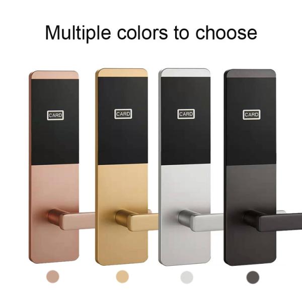 Wood Door Rfid Hotel Key Card Door Locks with Free PC Management Software