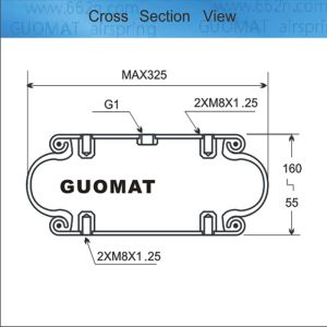 Buy cheap Contitech FS 330-14 CI M8 Blind Nuts Air Spring One Convoluted G1 Air Fittings For Self - Propelled Sprayers from wholesalers