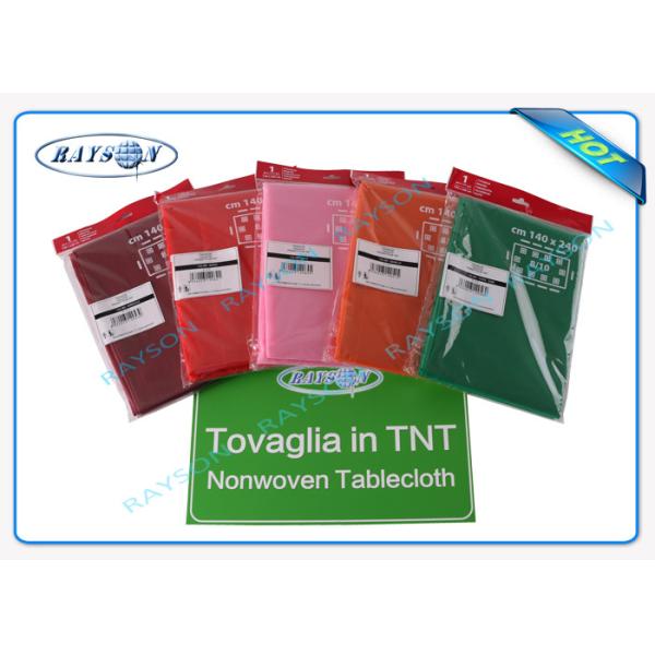 Quality PP Spunbonded Nonwoven Fabric Tablecloth 100% Degradable And Eco for sale