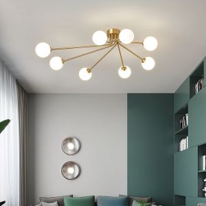Buy cheap Minimalist chandelier Nordic decor Surface Mounted lamp gold chandelier(WH-MI-228) from wholesalers