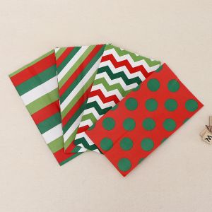 Fancy Christmas Party Favor Gift Kraft Paper Bag with Handle Custom Color