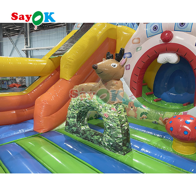 Buy cheap Inflatable Bouncer Castle Game For Kids Inflatable House Party Jump Bouncing And Slide Combo With Selection Windmill from wholesalers
