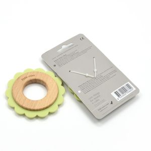 Buy cheap Organic Natural Beech FDA Standard Wooden Silicone Teether from wholesalers