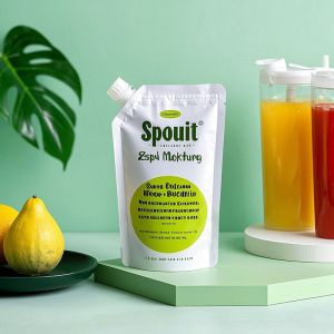 Customizable Spout Pouch with Zip Lock & Stand-up Design for Liquid Packaging |