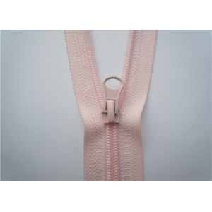 Eco Friendly Replacement Jacket Zippers Open End Plastic With Nylon