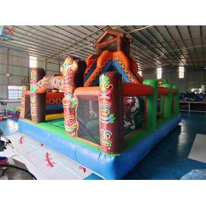 Buy cheap Inflatble Exotic Bouncy House With Internal Slide Combo Jumping Castle from wholesalers