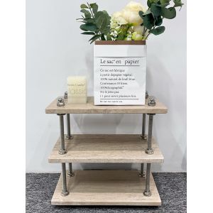 Buy cheap Multi Tier Marble Shelf Table Custom Craft Marble High Durability from wholesalers