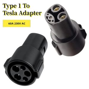 Buy cheap Type 1 To Tesla Adapter 60A Tesla To J1772 EV Adapter For New Energy Electric Vehicle Tesla Car Charging Adapter from wholesalers