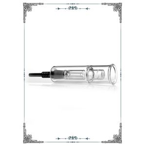 Buy cheap 14mm Clear Titanium Tip Mini Nectar Collector Kit Quartz Tip Oil Rig Concentrate Honey Dab Straw from wholesalers