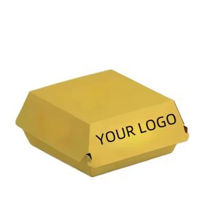 Custom Biodegradable Burger Boxes Eco-Friendly Takeaway Packaging with