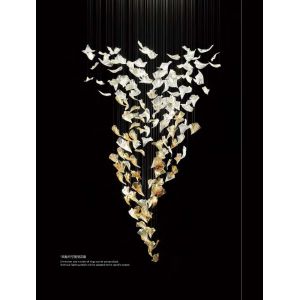 Buy cheap Hotel Lobby Cockscomb Shaped Chandelier Hall Front Desk Shopping Mall Beauty Salon Jewelry Store Glass Art Deco Chandelier from wholesalers