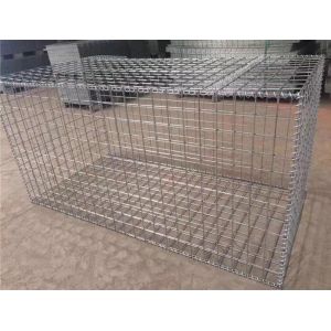 China Professional Custom Gabion Wire Mesh , Silver Wire Cage Retaining Wall on sale