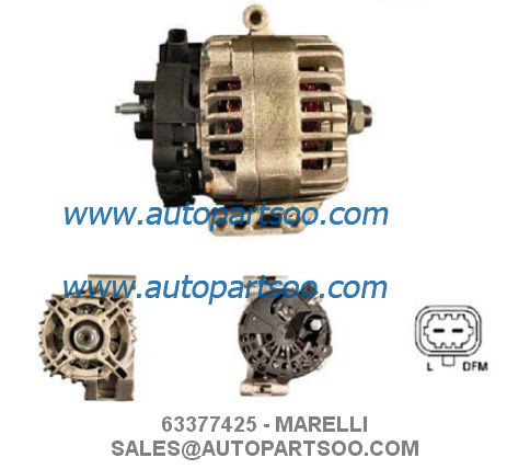 Quality 63377425 DRA0092 - MARELLI Alternator 12V 120A Alternadores for sale