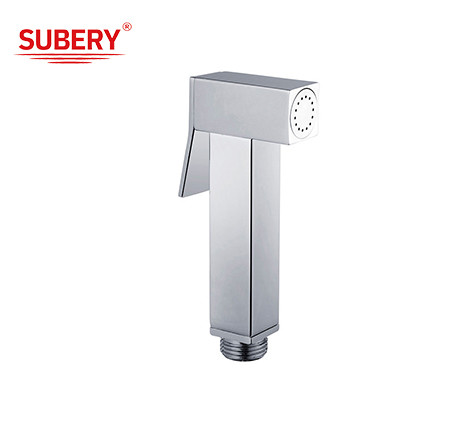 Quality G1/2" Brass Shattaf Set Handhold Clean Bathroom Toilet Chrome Bidet Handshower for sale