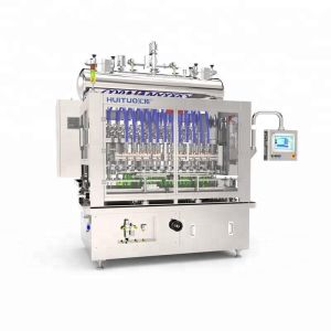 Automatic pump filling and capping machine for bath foam and shampoo