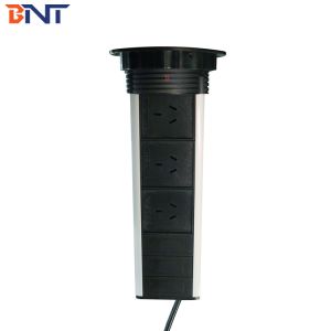 Kitchen pull up EURO power pop up plug socket with USB power charging