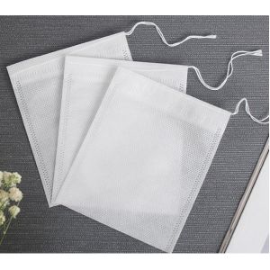 Buy cheap Customized Disposable PP Non Woven empty Tea bag coffee filter pocket Herb Loose bag with drawstring from wholesalers