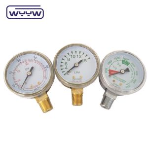 2" General Gas Pressure Gauge Manometer Bottom Mount 50mm Dial