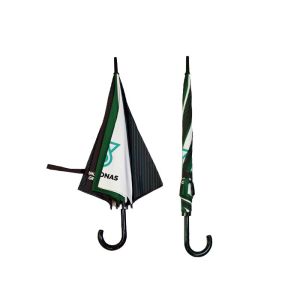 Buy cheap 27Inches x8k Black Matt Fiberglass Frame Golf Umbrella  Advertising Umbrella Color Stitching Logo Customized from wholesalers