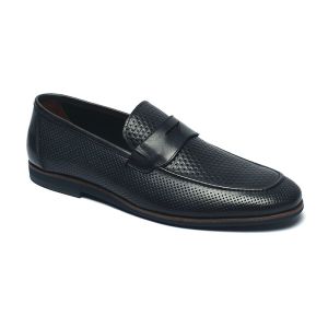 Buy cheap OEM ODM  Genuine Durable Navy Blue Leather Dress Shoes from wholesalers