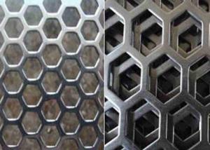 China 8mm To 50mm Hole Hexagonal Perforated Metal 0.5mm to 3.0mm on sale