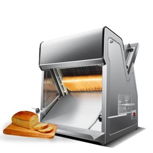 Bread ultrasonic cake cutting machine with slicer square shapes